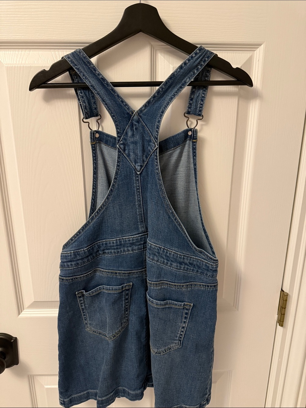 Cat & Jack Denim Overall Dress in Blue - Picture 4 of 5